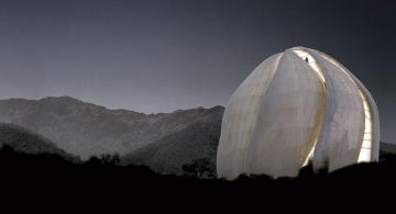 In 2003, the Toronto firm Hariri Pontarini Architects won a competition for the Baha’i Temple of South America in Santiago, Chile, with a nine-sided design featuring petal-like elements that twist and rise to a central oculus.